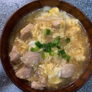 鶏の卵とじうどん♪